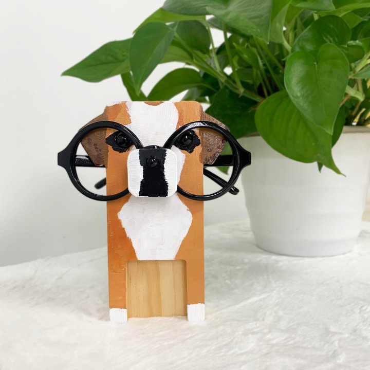 Staffordshire Bull Terrier Dog Eyeglasses Stand