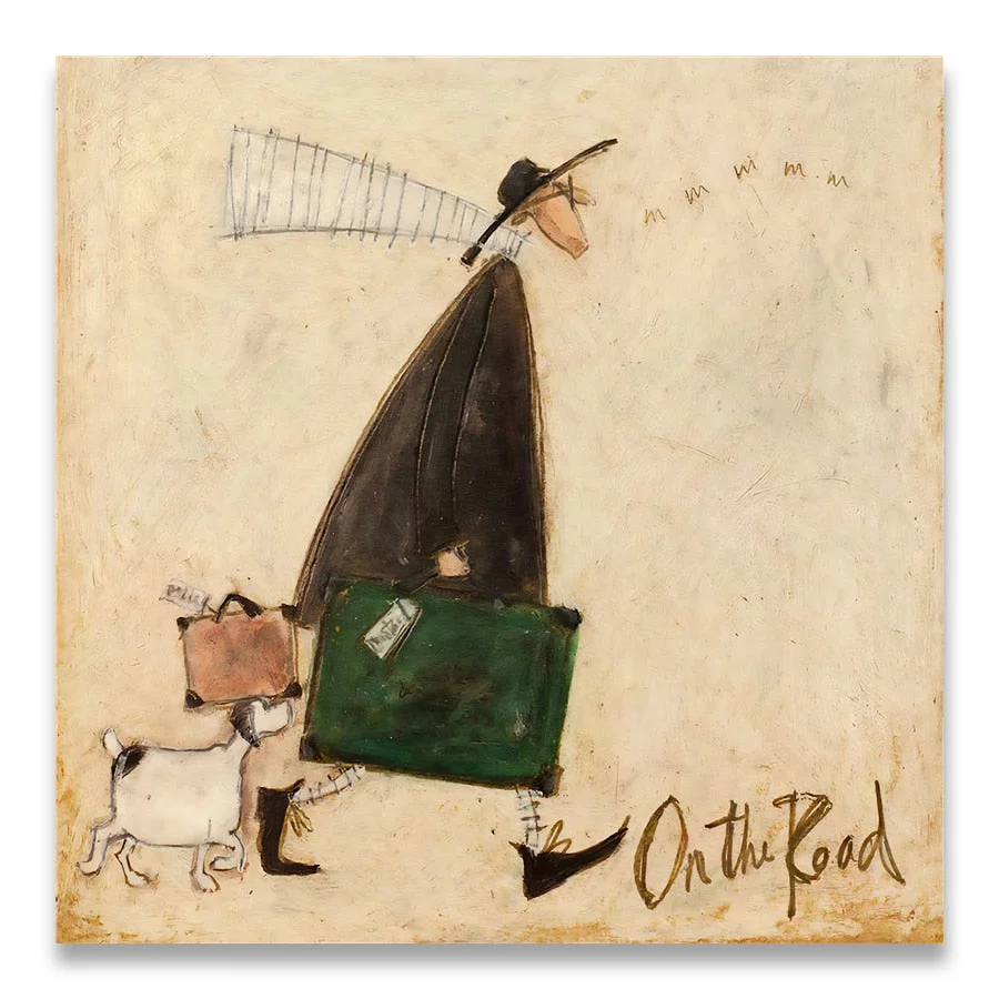 Landscape Love Dogs Pet Canvas Wall Art Paintings Posters and Prints Pictures Living Room Home Decor Vintage Nordic Abstract