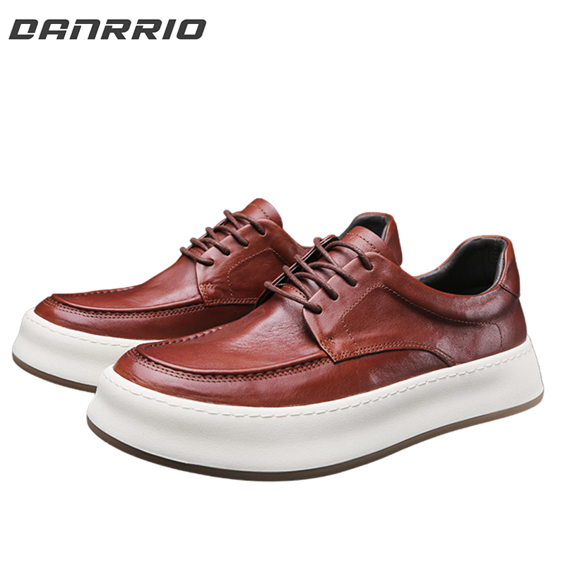 DANRRIO Handmade Retro British Style Horsehide Sneakers DANRRIO.COM DANRRIO