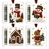 4Pcs Christmas DIY Diamond Painting Clear Acrylic Ornaments Cash Slot
