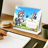 Animal 2027 DIY Paper Diamond Painting Calendar Set Special Shaped Drill Monthly Flip Tabletop Calendar Kit Handmade for Adults Beginners Gift Home Office Decor