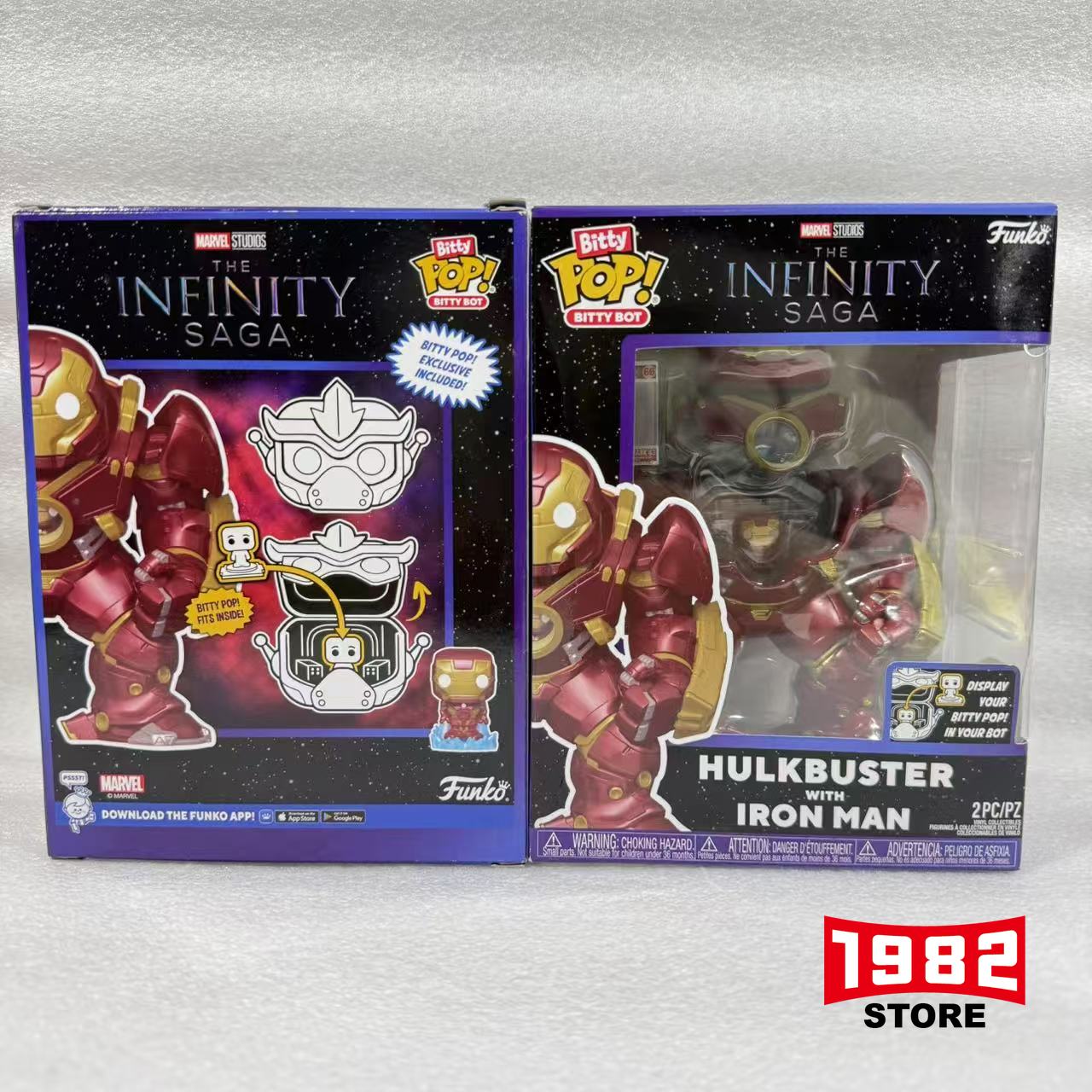 Funko Bitty POptimus Prime! Hulkbuster with Iron Man Vinyl Action Figure from Marvel Studios' The Infinity Saga