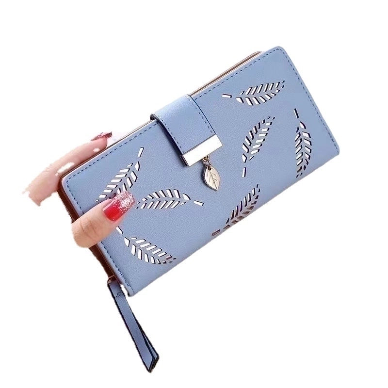 Women’s Spring&summer Pu Leather Geometric Vintage Style Square Zipper Buckle Long Wallet