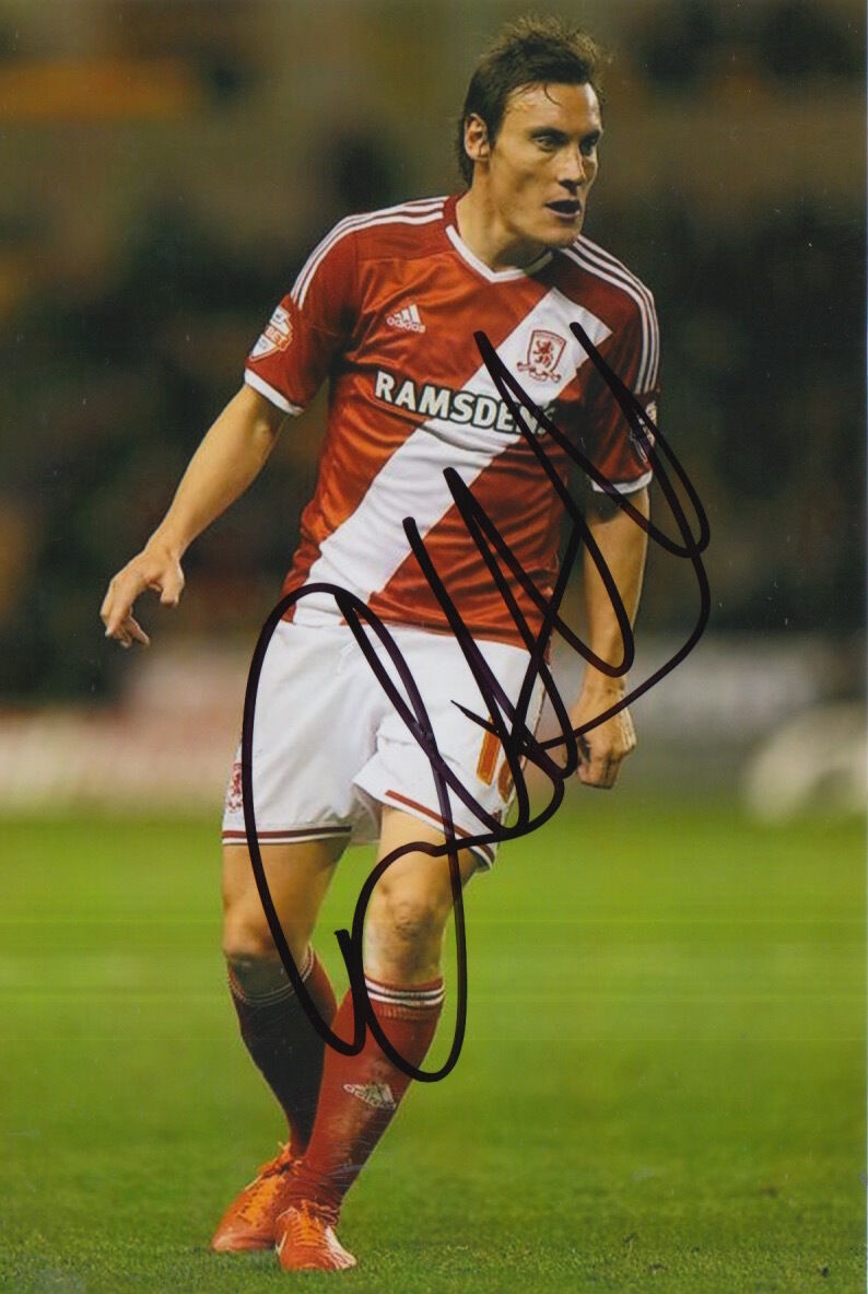 MIDDLESBROUGH HAND SIGNED DEAN WHITEHEAD 6X4 Photo Poster painting 2.