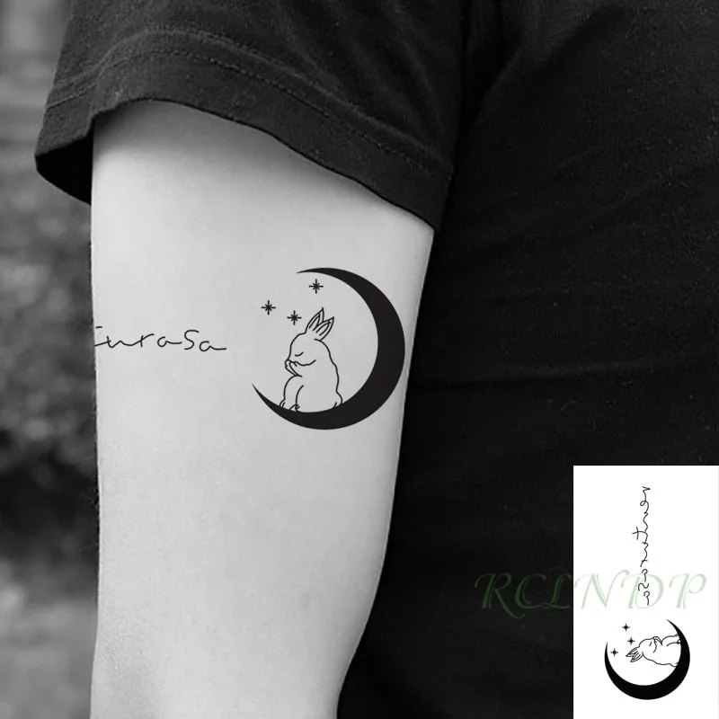 Waterproof Temporary Tattoo Sticker Cute Colorful Cartoon Bear Flash Tatoo Fake Tatto Body Art for Woman Men