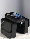 Bike Front Frame Bag Waterproof EVA Bike Tube Bag Detachable Cycling Accessories