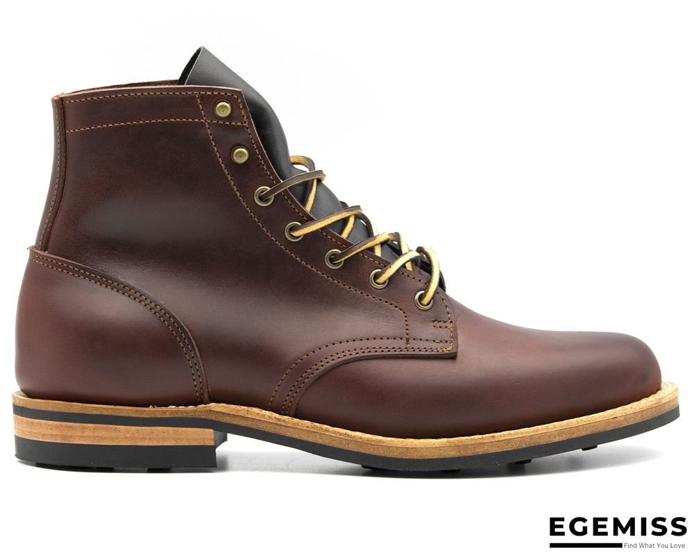 Cow Split Leather Men Boots Comfortable Boots Men Footwear Rubber Ankle Boots Men's Shoes | EGEMISS