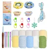 Flower Basket Coaster Crochet Kit, All-Inclusive Knitting Supplies with Detailed Instructions, Crochet Hooks, And Yarn for Craft Projects