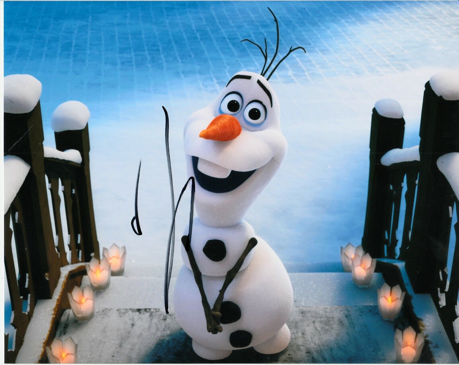 JOSH GAD SIGNED FROZEN Photo Poster painting UACC REG 242 FILM AUTOGRAPHS (7)