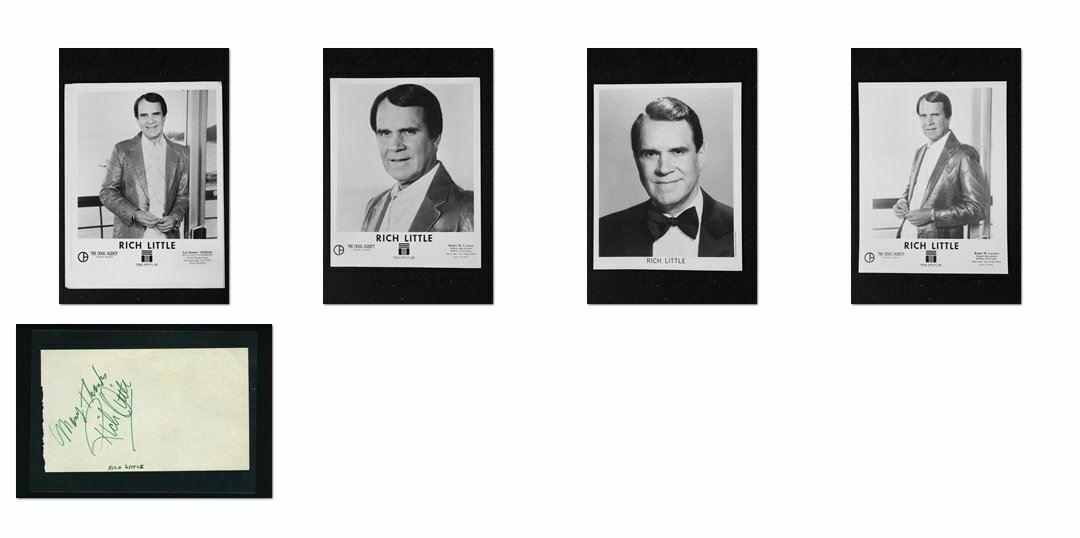 Rich Little - Signed Autograph and Headshot Photo Poster painting set - Comedian