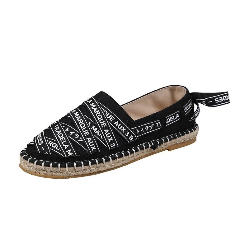 2021 Women Espadrilles Shoes New Casual Light Flats Soft Ladies Loafers Lazy Shoes Zapatos De Mujer Hemp Rope Fisherman Shoes
