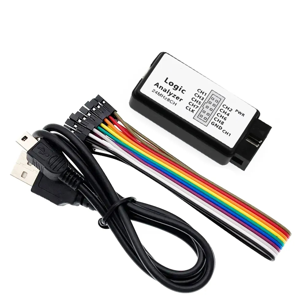 Mini Portable USB Logic Analyzer SCM 24MHz 8 Channel 24M Debugger Logic ...