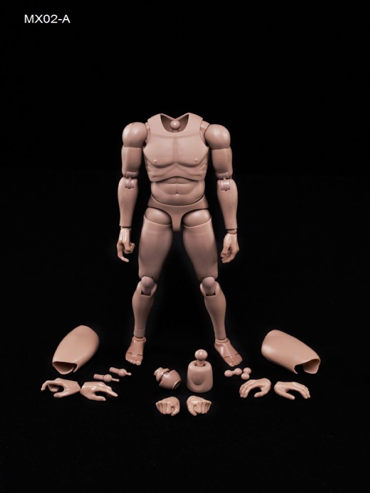 MX02-AB 1/6 Male Figure Body 2.0 Nude Narrow Shoulders with Neck 12'' Flexible Doll Toy-aliexpress