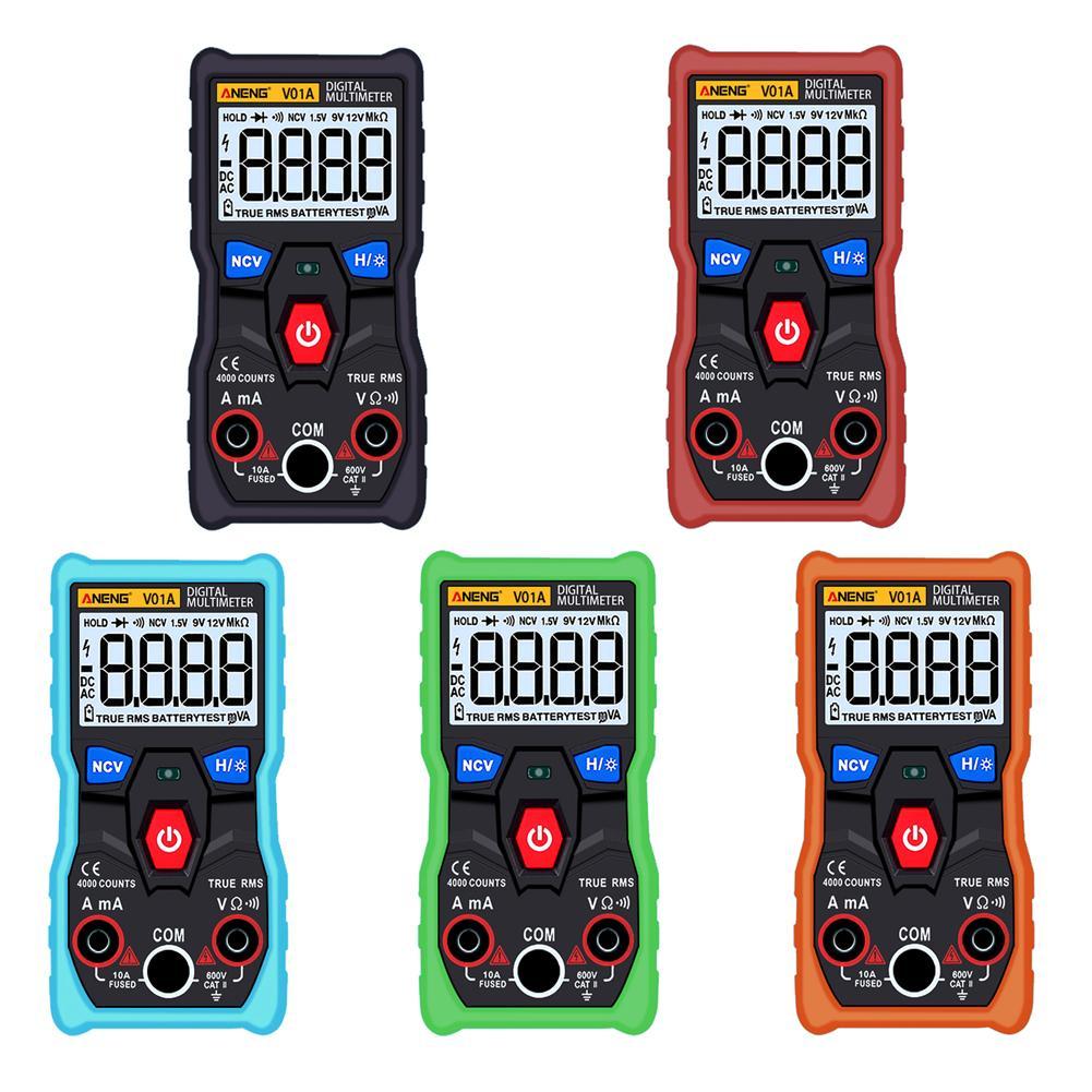 

ANENG V01A True RMS Smart Fully Auto Range Digital Multimeter with NCV, Blue, 501 Original