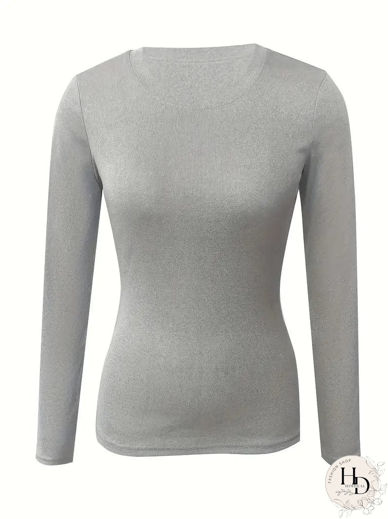 Trendy Ribbed Mock Neck Top