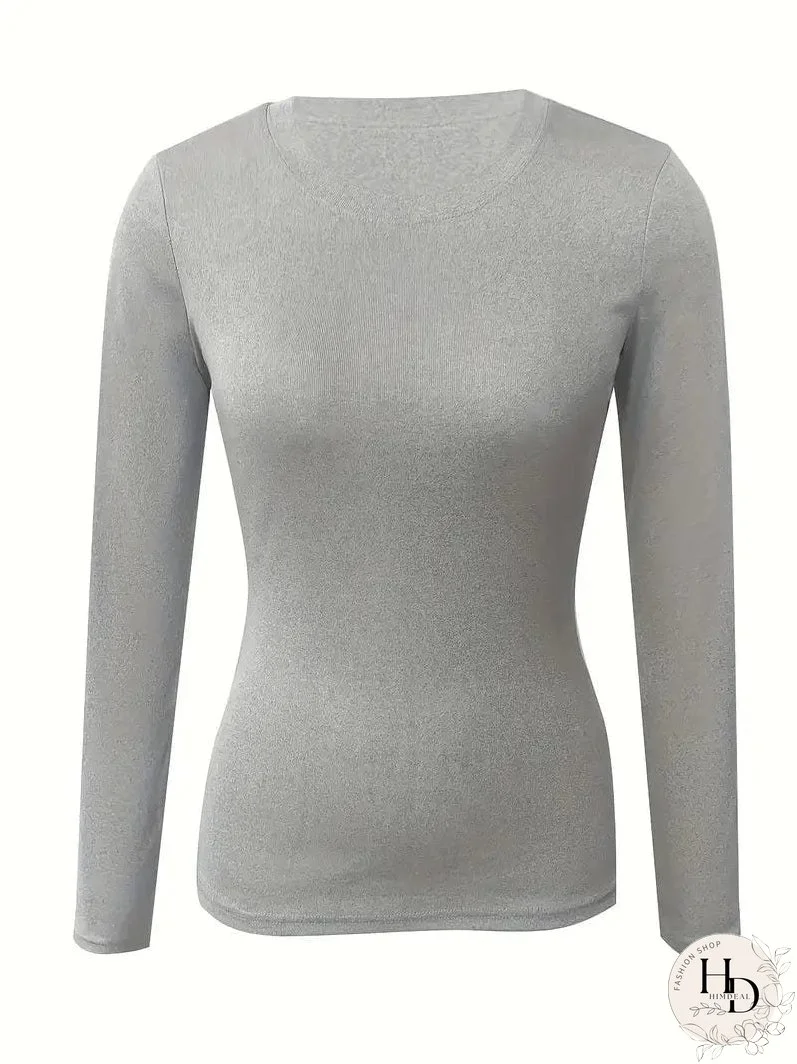 Trendy Ribbed Mock Neck Top