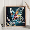 Crystal Butterfly-Full Round Diamond Painting 30*30CM