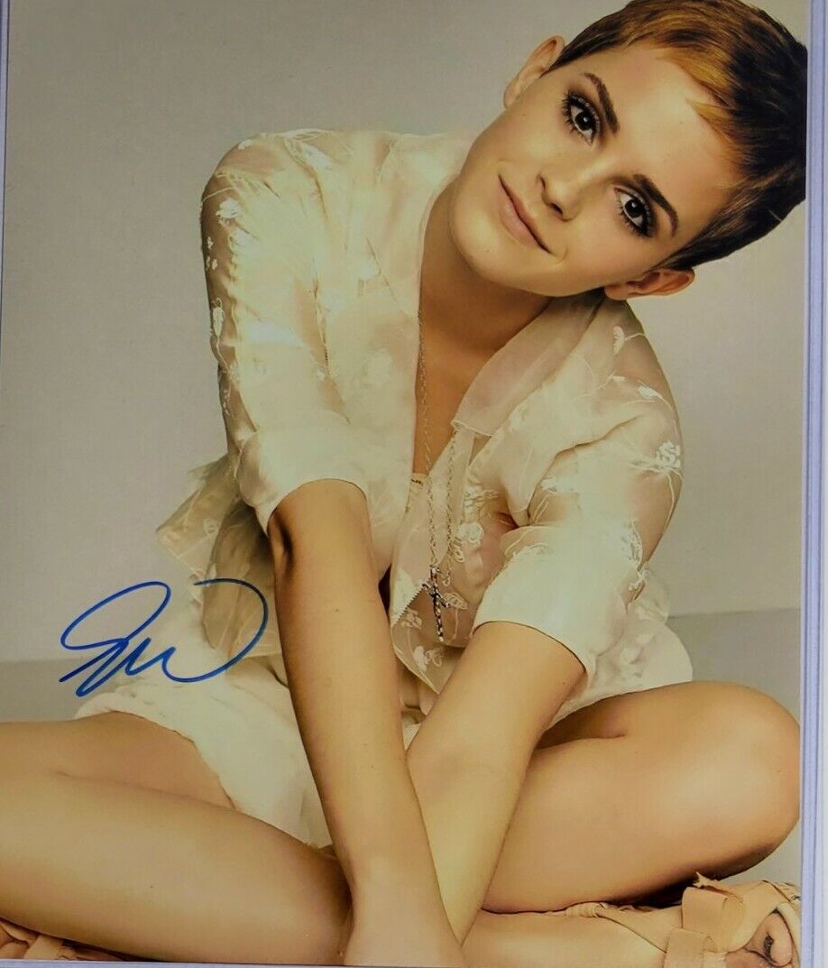 Emma Watson Authentic Autographed 8x10 Photo Poster painting w/ COA