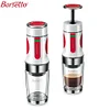 Barsetto BAH010N Portable Coffee Maker Manual Tripresso Espresso Maker Hand Pressure For Coffee Powder Capsule 15 Bar