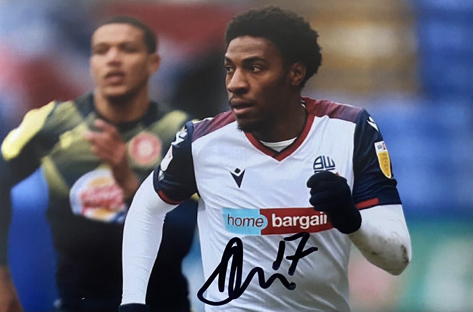 Oladapo Afolayan Genuine Hand Signed Bolton Wanderers 6X4 Photo Poster painting