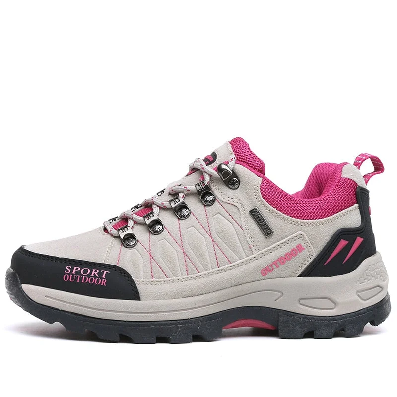 Men's Outdoor Hiking Shoes Waterproof Non-Slip Trekking Sneakers Women Durable Breathable Climbing Unisex Tactical Sneakers Plus