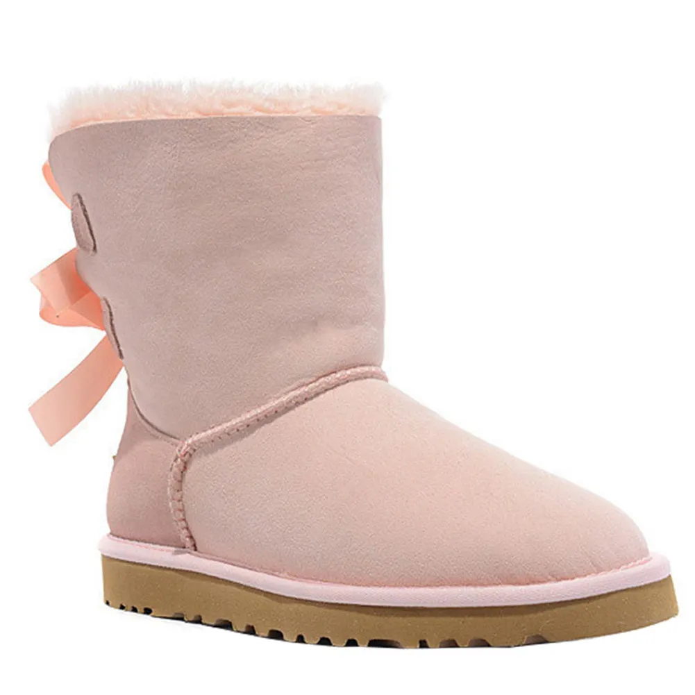 Women's Winter Ankle Snow Boots Pink-vocosishoes