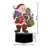 DIY Diamond Painting 7 Color Night Light Lamp Home Decoration Ornament Gift Kit(Santa Claus)