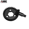 AMK 4Pcs Metal UTB18 Upgrades Bevel Gear 13T+23T Axle Ring Pinion Set Helical Differential Gears for 1/18 RC Crawler Car Axial UTB18 (2)
