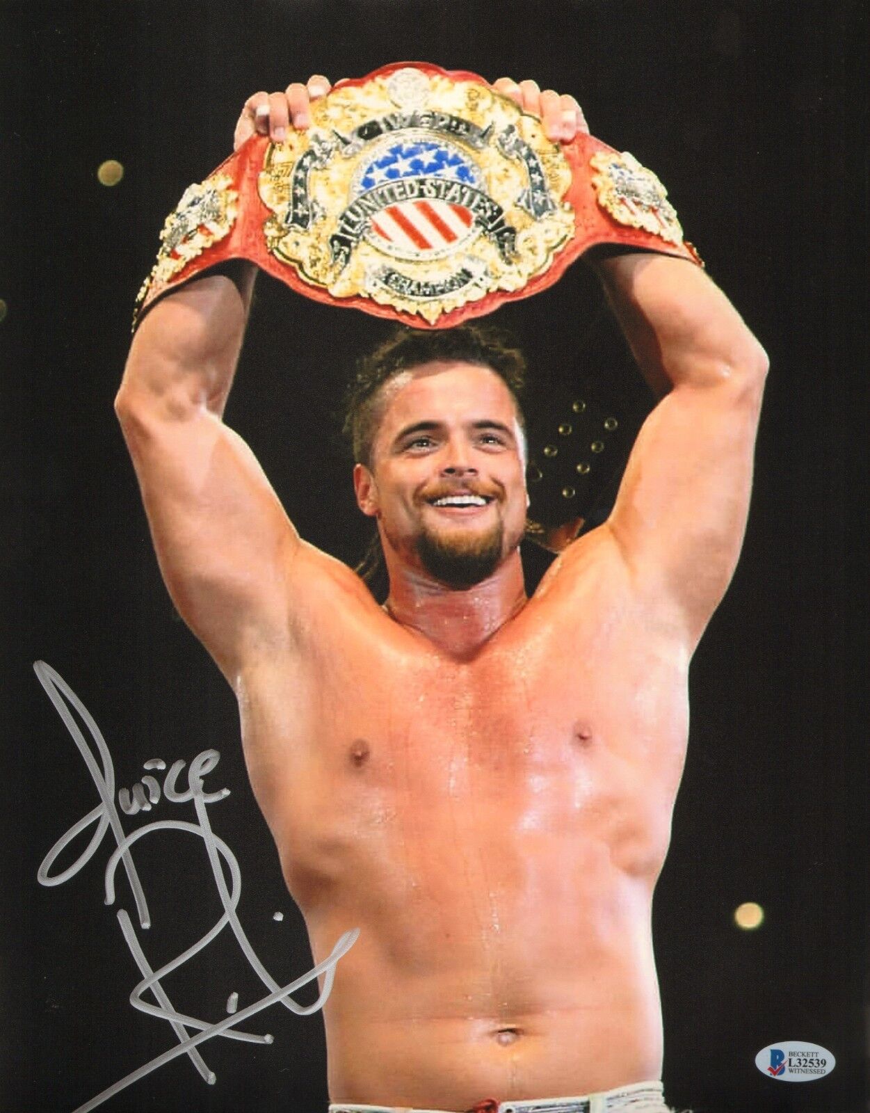 Juice Robinson Signed 11x14 Photo Poster painting BAS COA New Japan Pro Wrestling Picture Auto 3