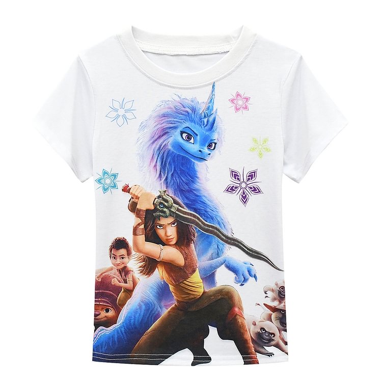Dragon hunting legend Suit Girls' multi piece set short sleeve short skirt bag hat 3642-Mayoulove