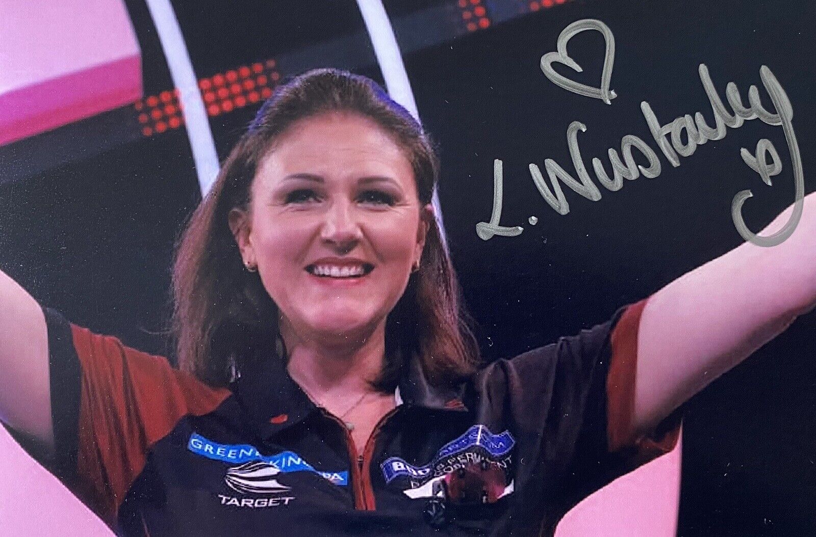 Lorraine Winstanley Genuine Hand Signed 6X4 Darts Photo Poster painting 2