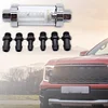 Car Inline Fuel Filter with 6 Connectors for Universal 3/8in 1/4in 5/16in Hose