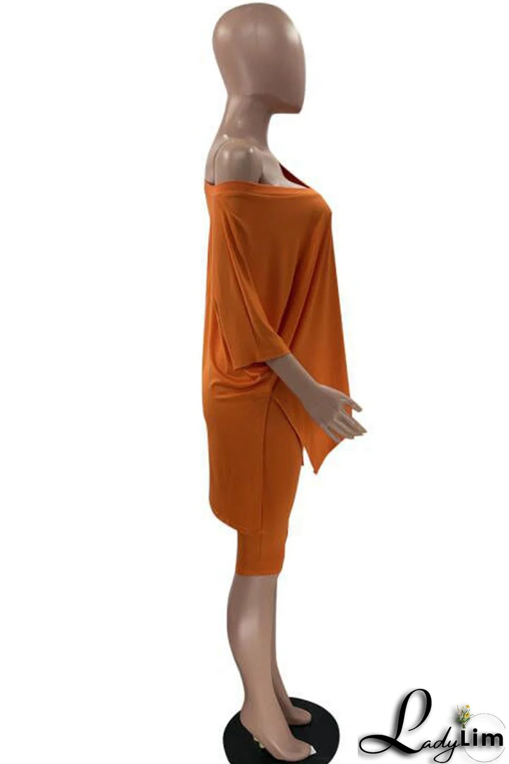 Grey Casual Solid Split Joint V Neck Short Sleeve Two Pieces