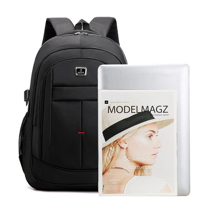 Waterproof Solid Color School Daily School Backpack