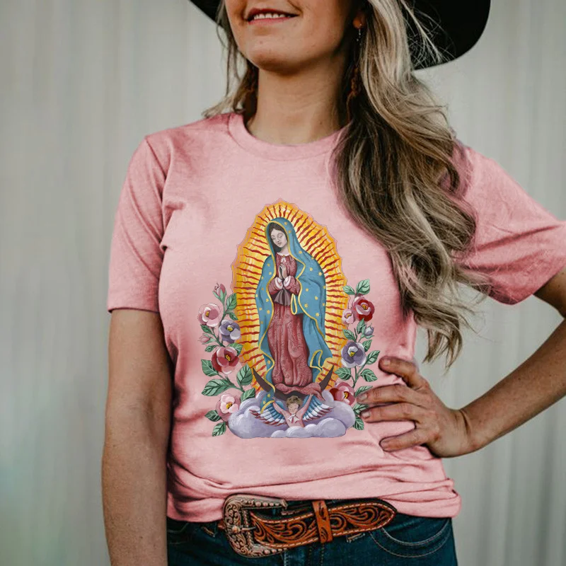 Faith Virgin Mary Printed Women's Classic T-shirt