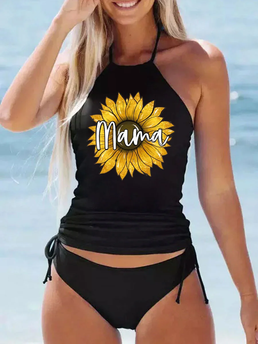 Mama Sunflower Tankini Set