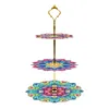 DIY Diamond Painting 3-Tier Mandala Cupcake Dessert Stand Serving Tray Decor Kit