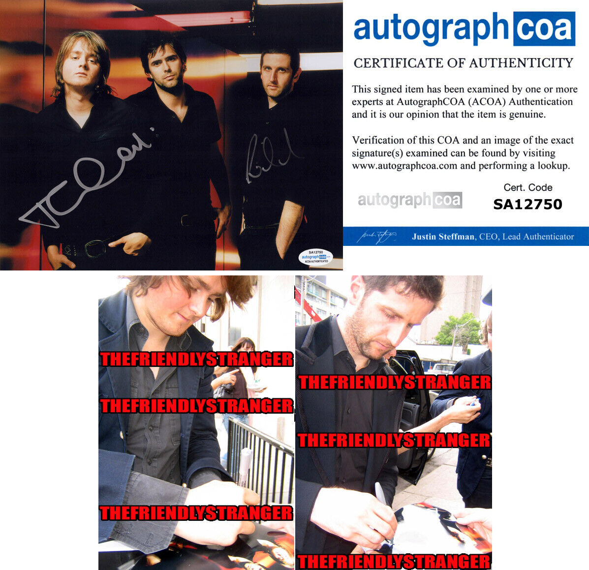 TOM CHAPLIN & RICHARD HUGHES signed KEANE