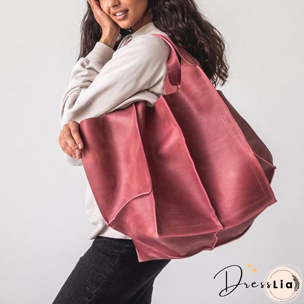 Brown Leather Womens Tote Bags School Handbags