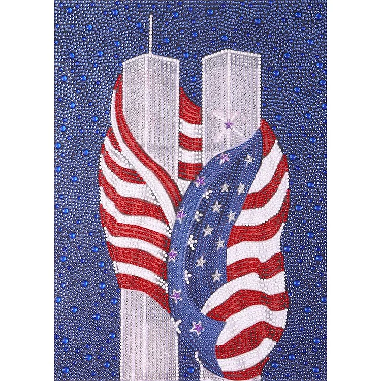 National Flag - Full Crystal Drill Diamond Painting - 30x40cm(Canvas)