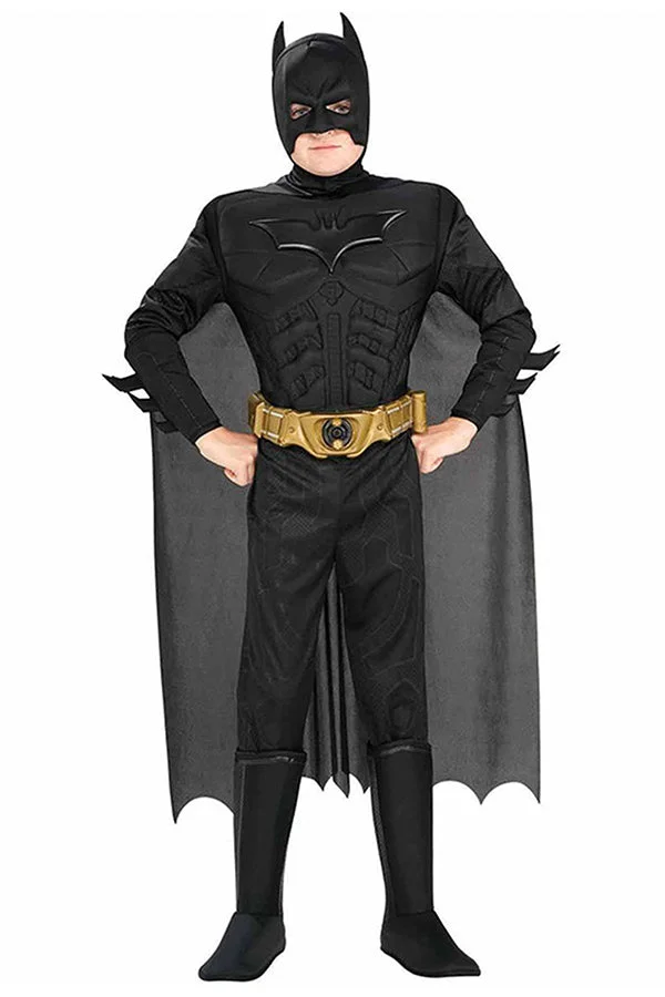 Boys Dark Knight Batman Halloween Costume-elleschic