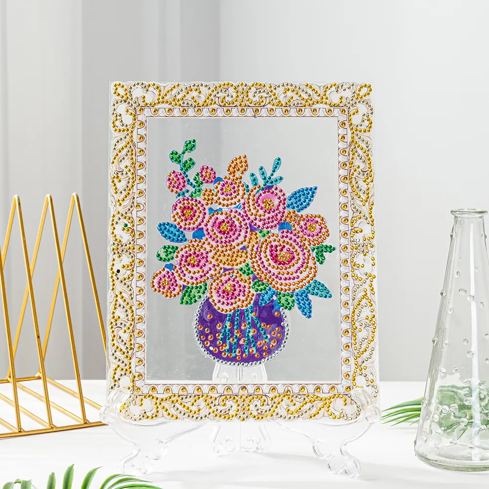 DIY Flower Diamond Acrylic Wall Art Pictures Colour Box Packaging