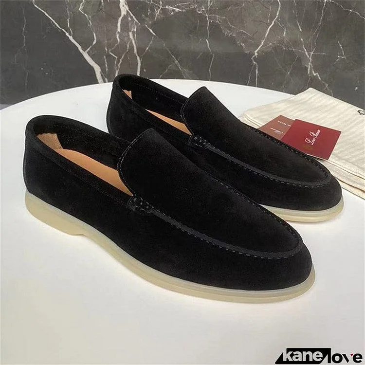 Summer Breathable Comfy Rubber Sole Men's Slip-on Flats