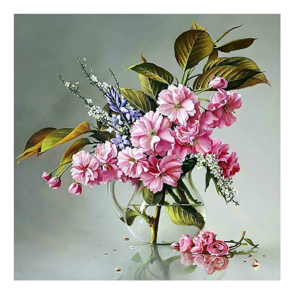 

Flower - 11CT Stamped Cross Stitch - 40*40CM, 501 Original