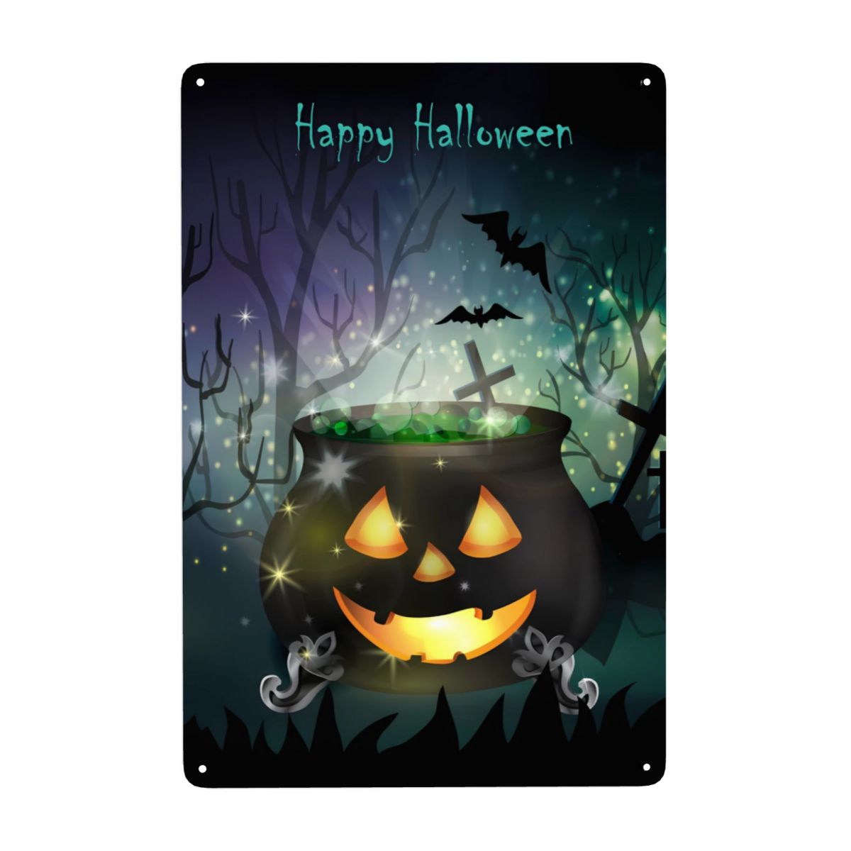 Witch's Pot Room Decor Metal Sign 12 X 8 INCH