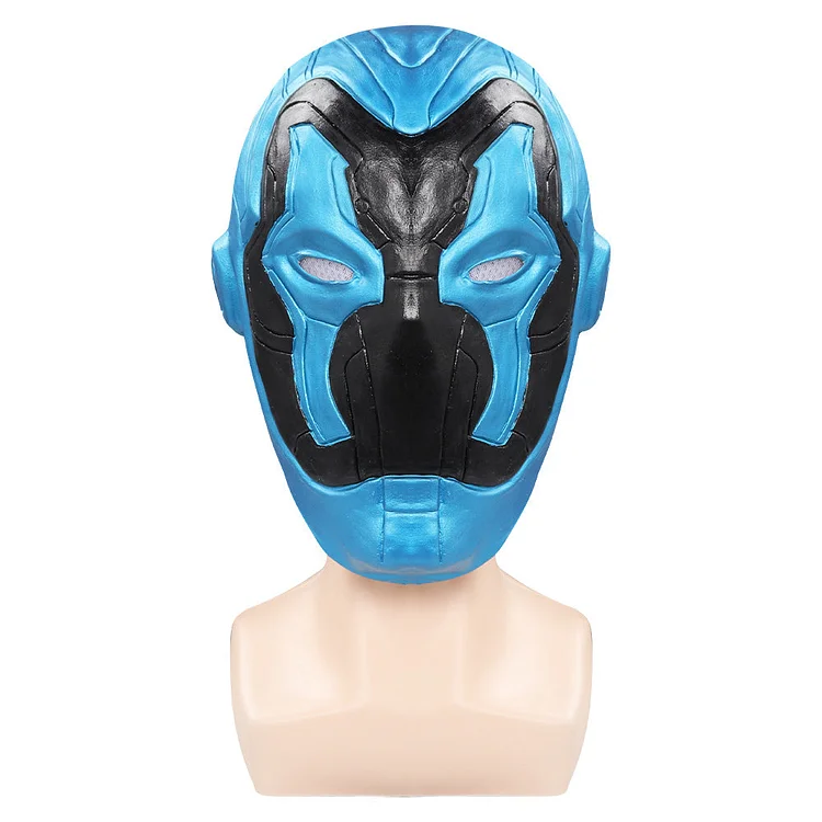 Blue Beetle Jaime Reyes Blue Latex Masks Cosplay Accessories Halloween Carnival Props