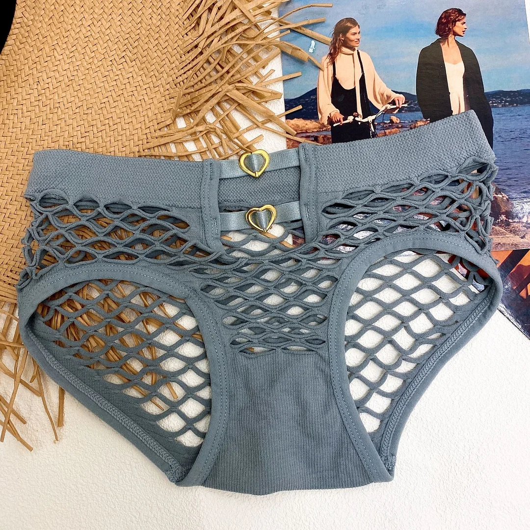 Women's Sexy Lace Underwear Plus Size Fashion Hollow Out Briefs Mid Waist Seamless Comfort Underpants Female Lingerie Panties