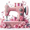 (Multi Style)Sewing Machine - 14CT Stamped Cross Stitch - 40*40cm