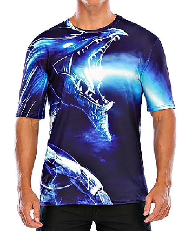 Hot Sale Men's 3D Printed Casual Short Sleeve Printed T-Shirt