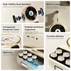 Retro Portable CD Player With Built-In 4000 mAh Battery and Bluetooth, CD, and TF Card Multi-Mode Playback